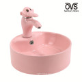 New Arrival Lavabo Children Washroom White Wash Hands Water Basin Bowl Units